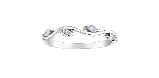 Diamond Ring from the Chi Chi Collection  0.08ctw 14KT WG

* Ring...