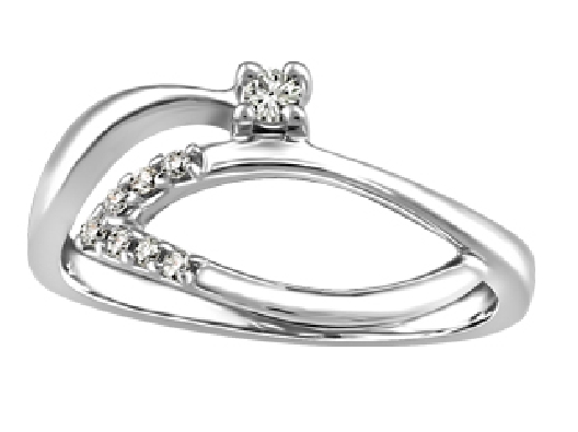 Canadian Diamond Ring 0.0975ctw
10KT White Gold

CAD: 183896  I1...