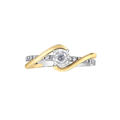 Diamond Illuminaire Ring 0.36ctw
10KT White and Yellow Gold

Ill...