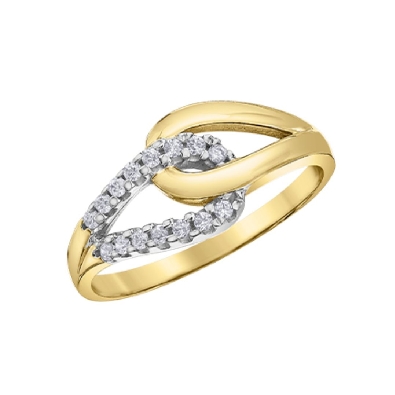 Diamond Ring 
.15ctw
10KT Yellow Gold  