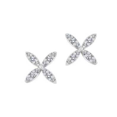 Diamond Earrings 0.108ctw
10KT White Gold  