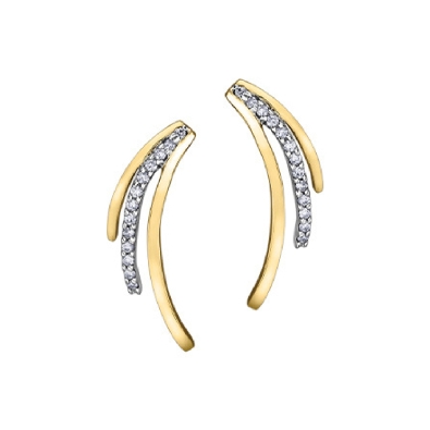 Diamond Earrings 0.25ctw
10KT Yellow Gold
  