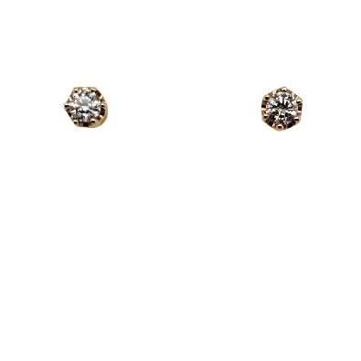 14KT YG Canadian Ice II Diamond Earrings .50ctw  