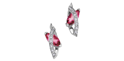 Pink Topaz znd Diamond Earrings 0.10ctw

Pink Topaz (2 at 8X4mm)
...