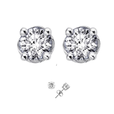 Diamond Stud Earrings in 14KT WG
0.50ctw  