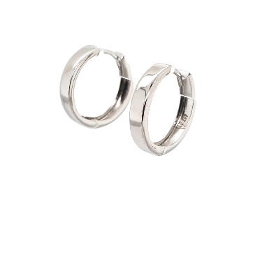 Gold Huggie Earring  10KT Yellow; White OR Rose

(3.4mm x 17.5mm)  