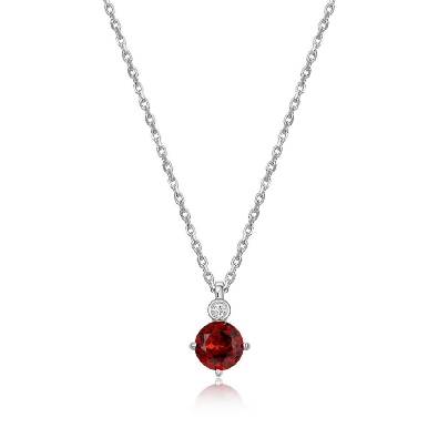 ELLE
Birthstone Necklace
w/ Lab Grown Diamond
Silver/Palladium/R...