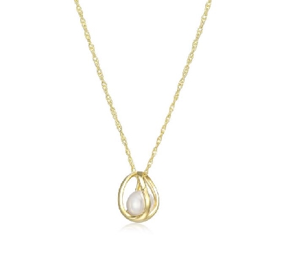 ELLE
  Luna   Cage Necklace
Genuine White Pearl
Silver/(23K;10K)...