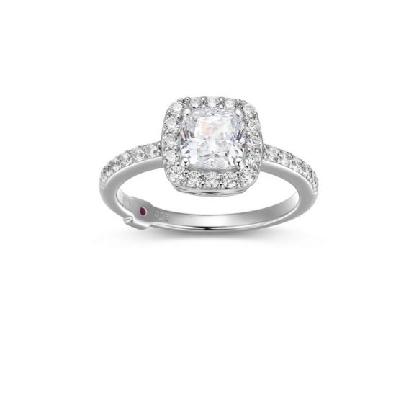 ELLE
  Radiance   Ring
White CZ Cushion 
CZ/Silver/Palladium/Rho...