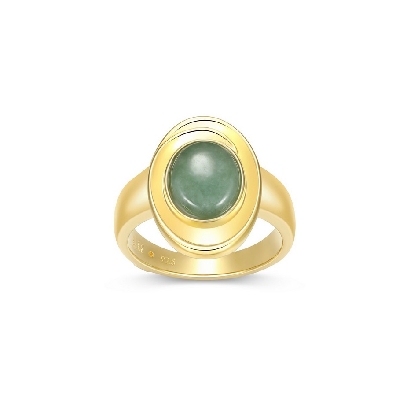ELLE
  Swirl   Ring
Green Jade/Silver/Yellow Gold Plated
Size 6...