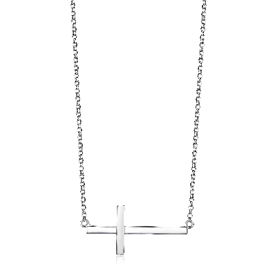 ELLE
  Devotion   Sideways Cross
Necklace 16  +2  
Silver/Pallad...