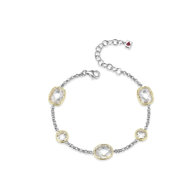 ELLE
  Essence   Bracelet
CZ/Silver/Palladium/Rhodium
w/ 18Kt Ye...