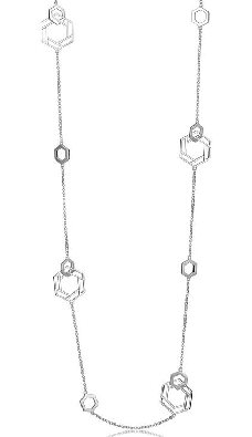 ELLE
Lattice Hexagon Silver Necklace
Silver/Palladium/ Rhodium
3...