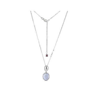 ELLE
  Riviere Gems   Necklace
Blue Lace Agate
Silver/Palladium/...
