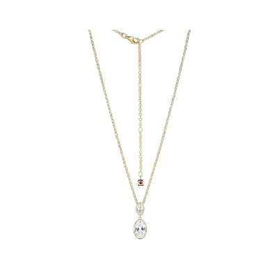 ELLE
  Serenelle   Necklace
CZ/Silver/Yellow Gold Plated
11x7mm ...