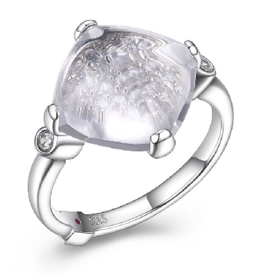 ELLE
White Crystal Ring
Size 6; 7; 8
Synthetic
Silver/Palladium...