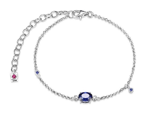 ELLE
  Blue Star   Sapphire  Bracelet
7x5mm Oval Synthetic Sapphi...