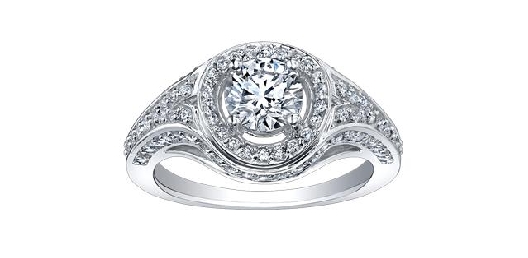  Maple Leaf Canadian Diamond Ring 1.29ctw
18KT/PD
CS:0.79ct  I1; ...