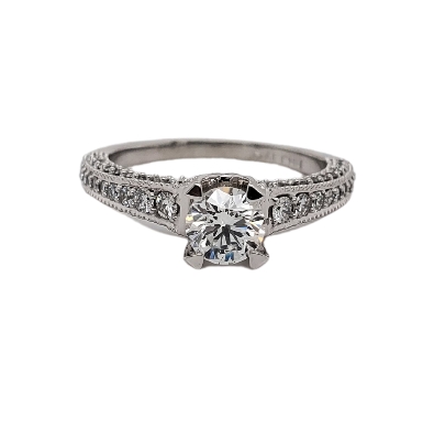 19KT WG Canadian Diamond Engagement Ring 1.05ctw
CS: CAD D0802196 ...