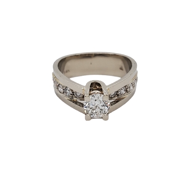 Canadian Diamond Engagement Ring - Set with Sirius Star Center Diam...