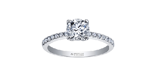 Maple Leaf Canadian Diamond Engagement Ring 0.33ctw 
From the Elem...
