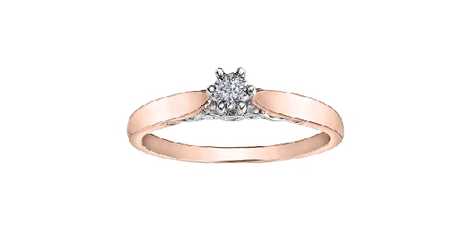 Diamond   Illuminaire   Ring 0.08ctw 10KT RGWG

* Ring sizing cha...