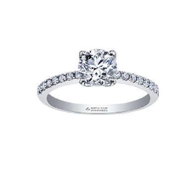 Maple Leaf Canadian Diamond Engagement Ring 0.47ctw 
From the Elem...