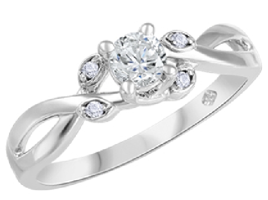 Canadian Diamond Centre Engagement Ring 0.316ctw
14KT White Gold
...