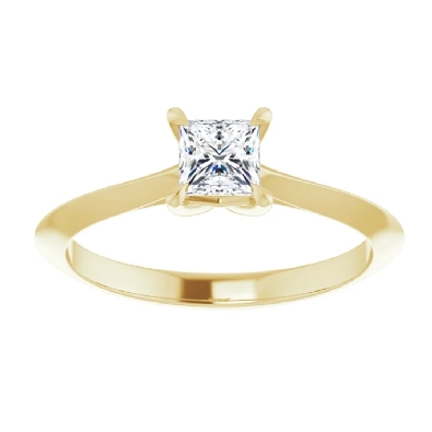Princess-Cut Diamond Engagement Ring 0.40ct
10KT Yellow Gold

Ce...
