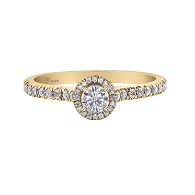 Maple Leaf Diamonds&trade; Canadian Diamond Ring 0.344ctw
10KT Yellow ...
