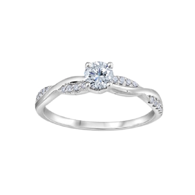Canadian Centre Diamond Engagement Ring 0.31ctw
14KT White Gold
C...