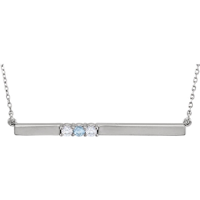Bar Family Pendant w/Side Stones

Price Based on 3 Imitation Ston...