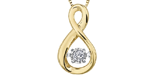 Forever Jewellery - Pulse Diamond Pendant 0.02ct 10KT YG
No Warran...