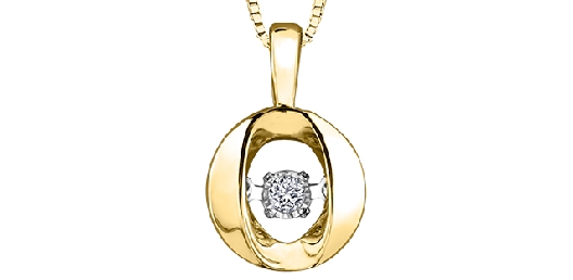 Forever Jewellery -Diamond Pendant in 10KT Yellow &amp; White Gold 0.00...