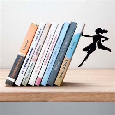Supergal Bookend

A superhero character seems to hold the books p...
