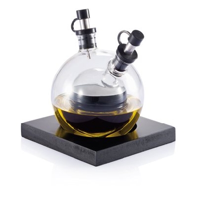 Orbit Oil &amp; Vinegar Set

This stylish mouth blown glass globe can...