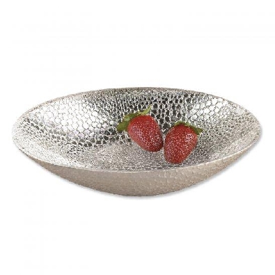 12x9   Silver Snakeskin Oval Bowl

Slither your way into season w...