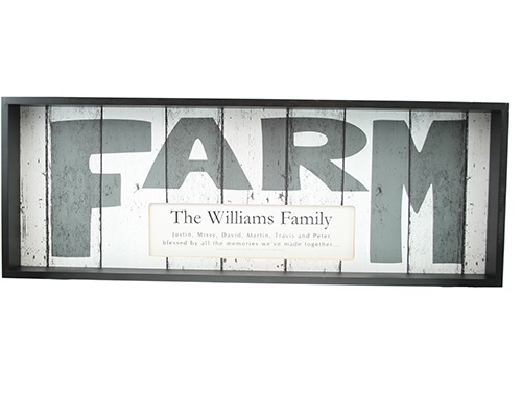 FARM Weathered Personalized Sign   