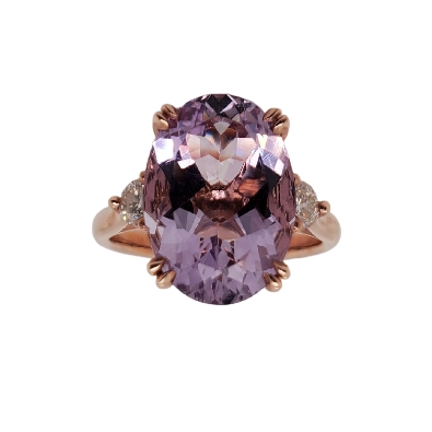 Pink Amethyst and Canadian Diamond Ring 0.33ctw
10KT Rose Gold

...