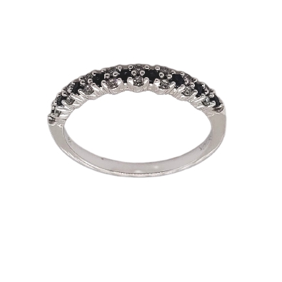 Sapphire &amp; Diamond Ring 0.12ctw
10KT White Gold

* Ring sizing c...