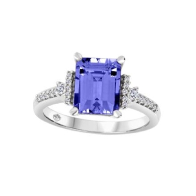 Tanzanite and Canadian Diamond Ring 0.066ctw
10KT White Gold

Ta...