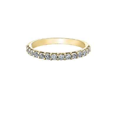 White Topaz Band
10KT Yellow Gold
  