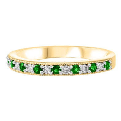 Emerald & Diamond Ring 10KT YG


  