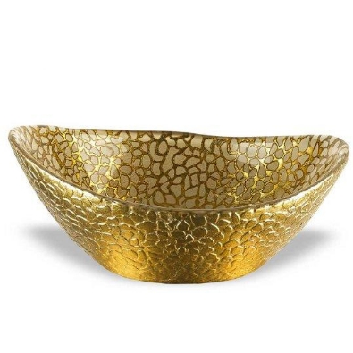 6   Gold Snakeskin Oval Bowl

Slither into style with this 6 inch...