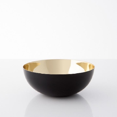 Two-Tone Stainless Steel Bowl  - Gold/Onyx
Small  