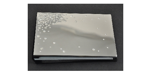 Silver Guestbook w/Crystal Stars  