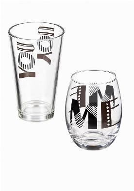 You & Me Stemless Wine Glass & Beer Cup Gift Set  