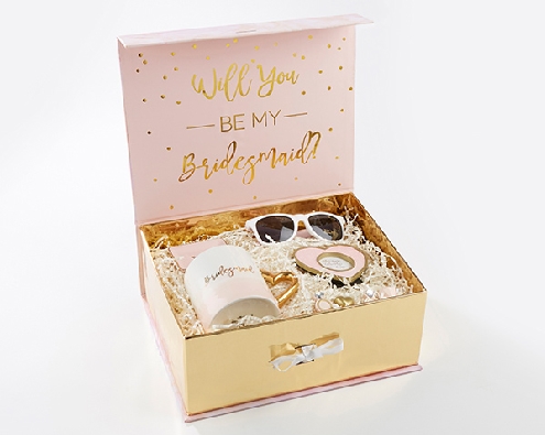 Pink and Gold   Will You Be My Bridesmaid   Kit  