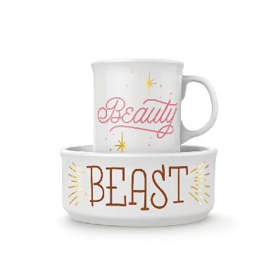 HOWLIGANS - Ceramic Mug and Dog Bowl Set
Beauty and the Beast
  
