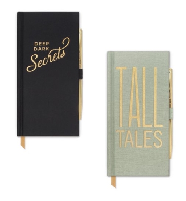 Skinny Journal with Pen -   Deep Dark Secrets   OR   Tall Tales  
...